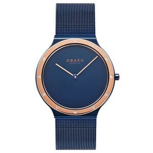 Obaku Women's Note Lille Blue Dial Watch - V285LESLML
